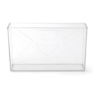 NWT Target Bullseye Playground Valentine’s Acrylic Envelope with Heart Vase